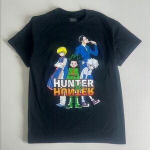 Hunter x Hunter Anime Graphic T Shirt Black Size Medium Manga Tee